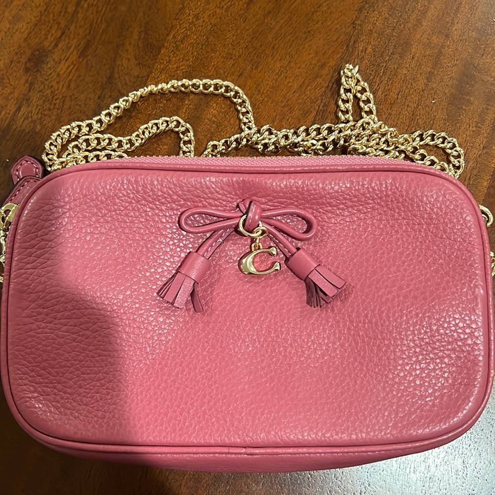 Coach crossbody pink bag